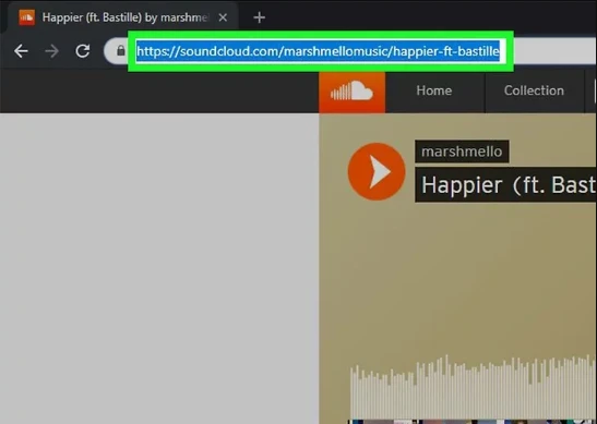 Sử dụng trang web SoundCloud sang MP3
