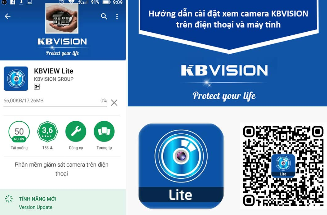 Cách kết nối camera với điện thoại qua phần mềm Kbvision