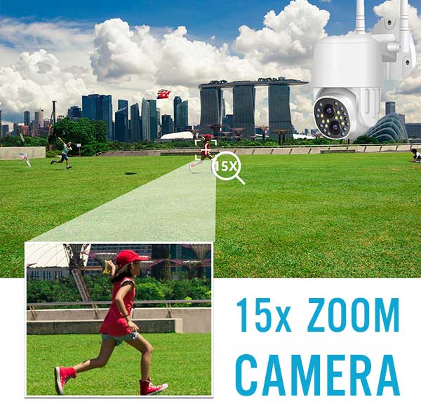 Camera an ninh zoom xa giúp tăng phạm vi quan sát