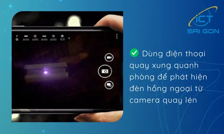 Check camera khách sạn bằng chức năng quay video trên điện thoại