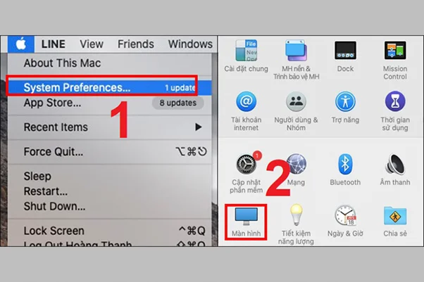 Cách tùy chỉnh màn hình trình chiếu từ MacBook
