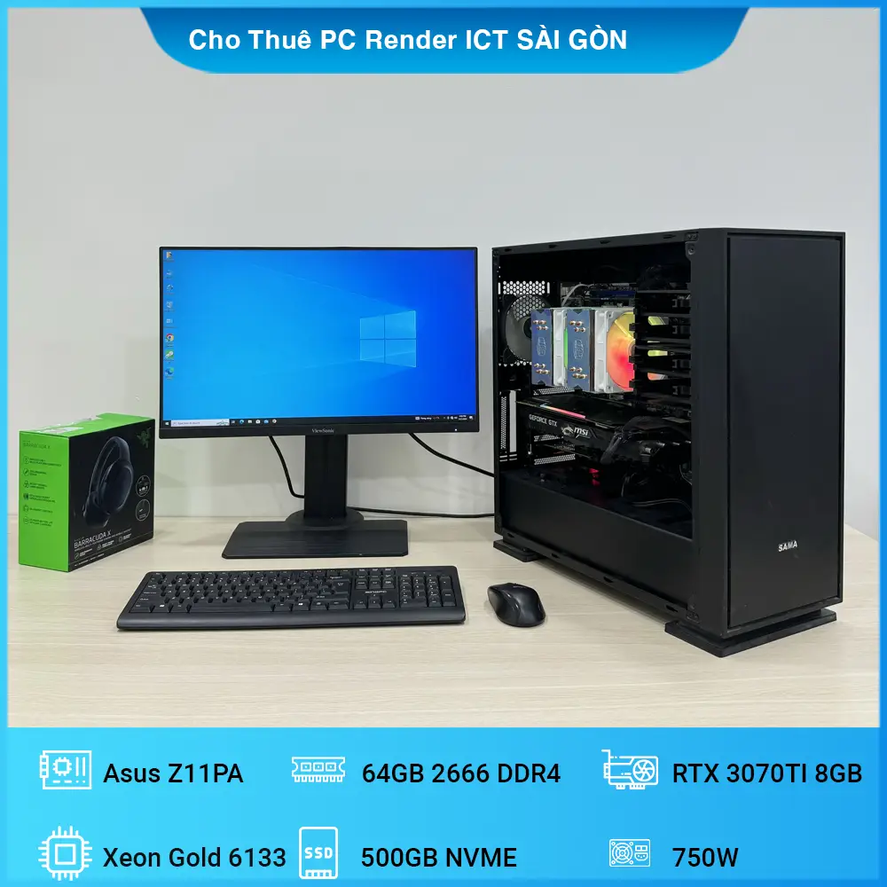 Cho Thue Pc Render Xeon Gold 6133