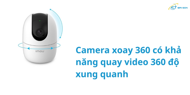 Camera xoay 360 có khả năng quay video 360 độ